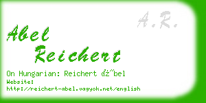 abel reichert business card